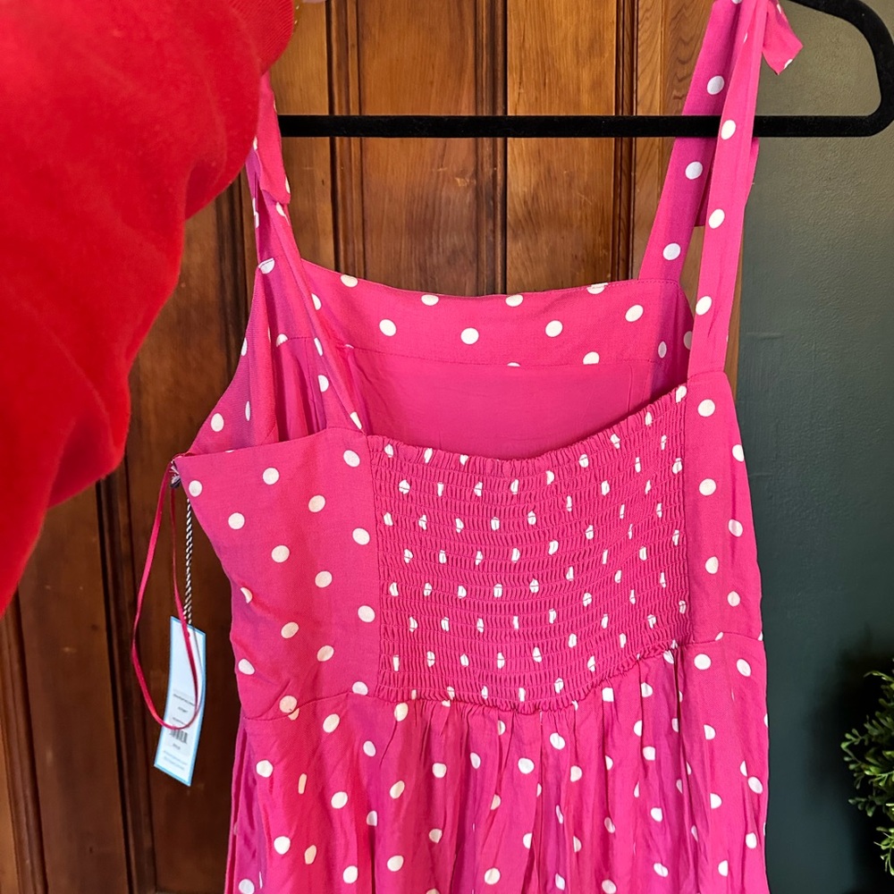Draper James Pink and White Bow Strap Dress - Picture 4 of 7